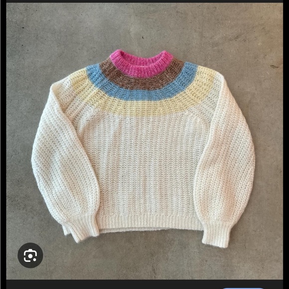 Aritzia Wilfred Giselle Butter Yellow Saba Mohair Alpaca Blend Sweater - Picture 6 of 15